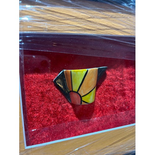 352 - An unusual Lorna Bailey Artware presentation piece featuring a Clarice Cliff-inspired hand-painted c... 