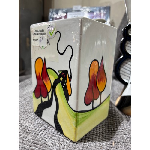 358 - Lorna Bailey “Hillside Cottage” Art Deco Style Ceramic Clock
Vibrantly decorated ceramic cupboard/ma... 