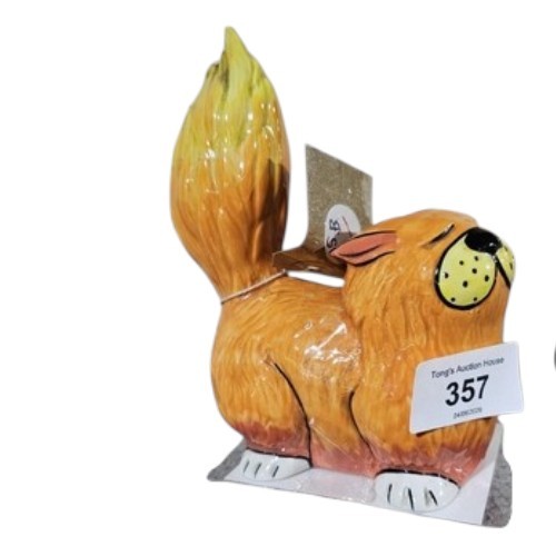 357 - Lorna Bailey Artware “Marmalade The Cat”, limited edition No. 61 of only 75 produced worldwide. Hand... 