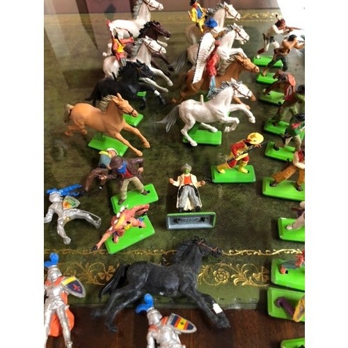 341 - Approximately 6 sets of toy cowboy figures from Britains Deetail Ltd
