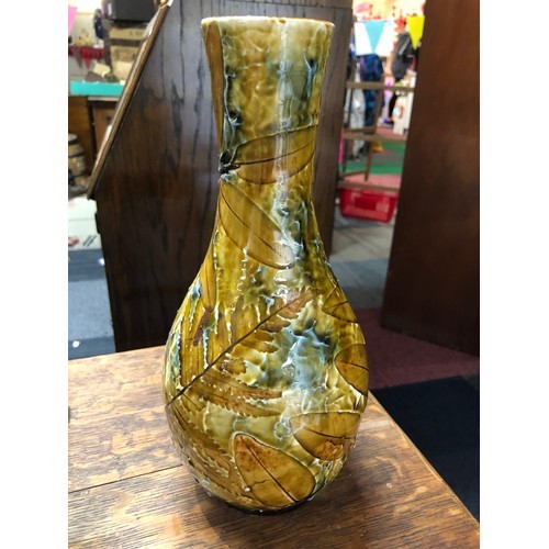 145 - Ceramic Vase with leaf design