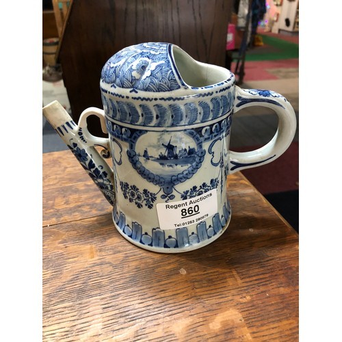 151 - Delft blue decorative watering can