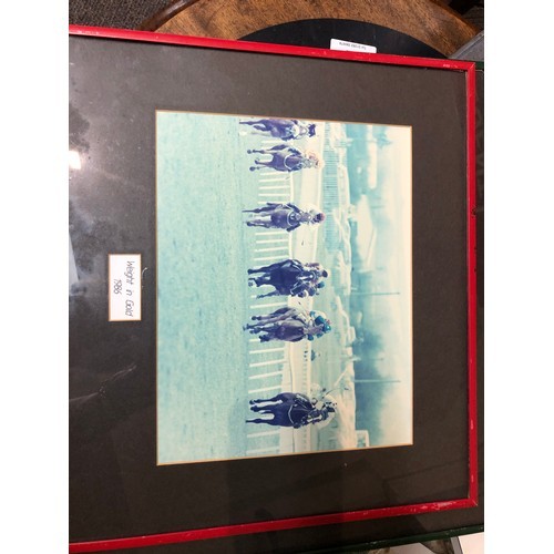 173 - 6 framed Irish racehorse photos