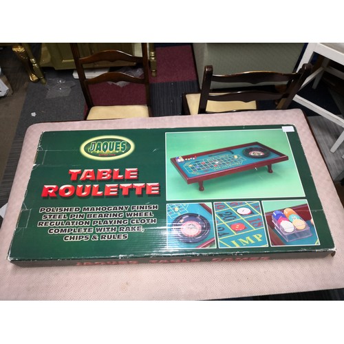 708 - Jaques table roulette fully complete and in box