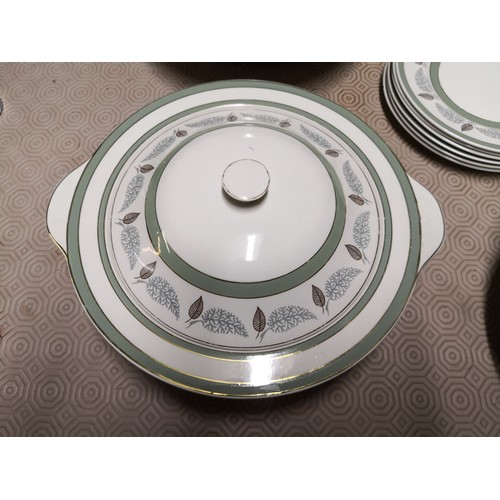 743 - Adams 25 piece dinner set comprising of assorted sized plates and two vegetable tureens.