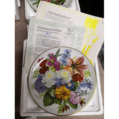 790 - 6 Hutschenreuther plates, 5 x 1987 and 1 larger plate 1989. All certified in original packaging