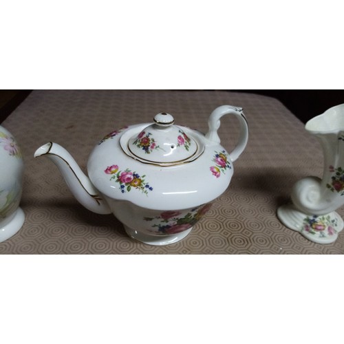 795 - Selection of Chris Carter china including teapot, vases, plates and trinket box