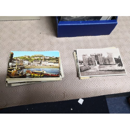 805 - 2 large boxes of assorted postcards