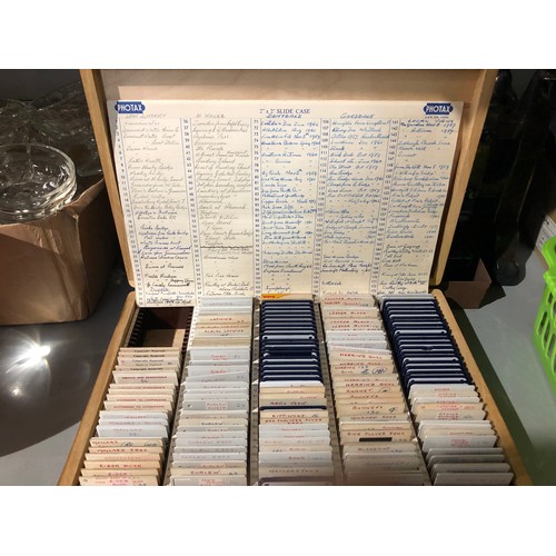 858 - 4 boxes of vintage slides