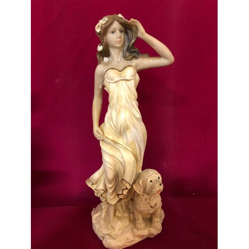 730 - Selection of ornamental figurines depicting couples  and female figures.