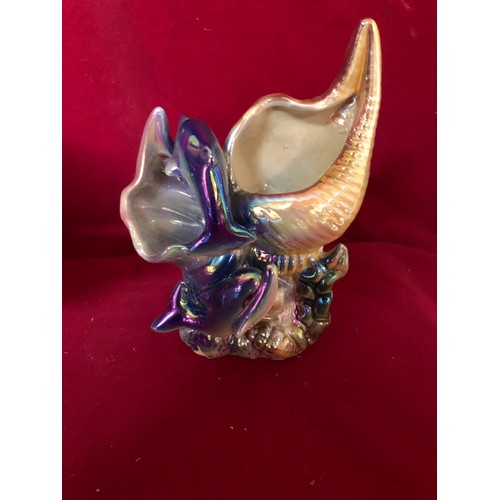 734 - Selection of blue lustre Dolphins of various designs.