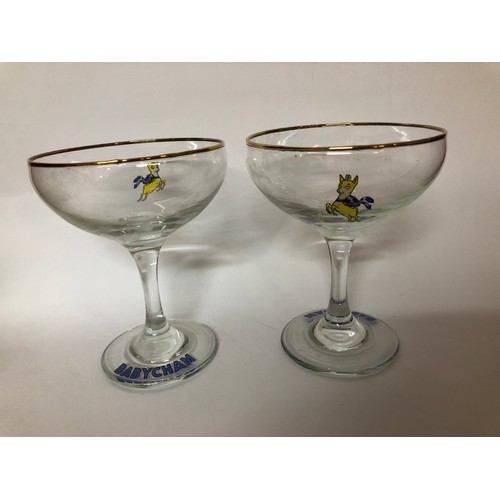 754 - Set of 6 Babysham glasses