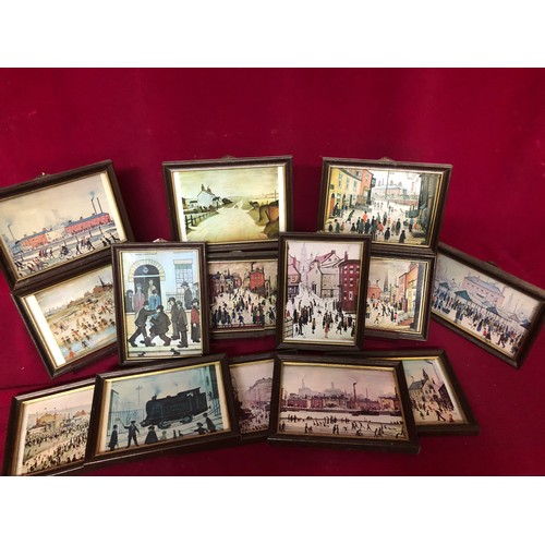 777 - 14 small  J.S. Lowry prints