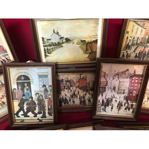 777 - 14 small  J.S. Lowry prints