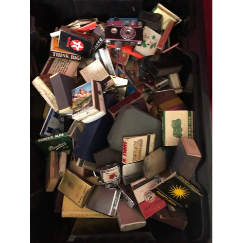 772 - Large collection of old match boxes