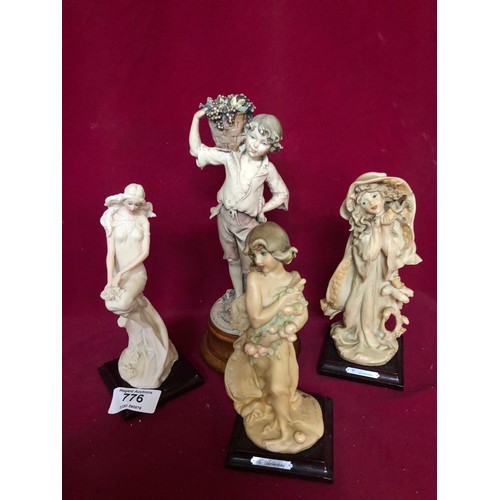 776 - 4 Guiseppe Armarni figures