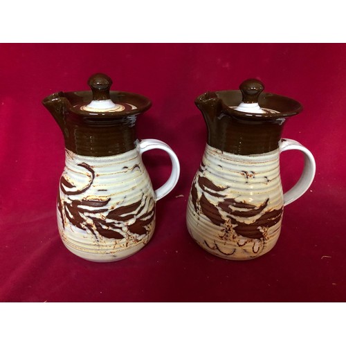 789 - Skegness pottery set including 6 side plates, 6 saucers, 6 cups, teapot, sugar bowl, 2 hot water jug... 