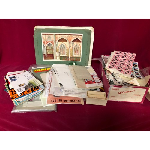 779 - Box of Ephemera including sheets of stamps