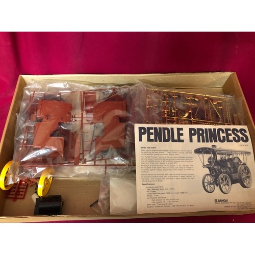 バンダイPendle Princess 1919 スチームトラクションエンジン Bandai 8026Bandai 'Pendle Princess' Garrett 1919 Steam