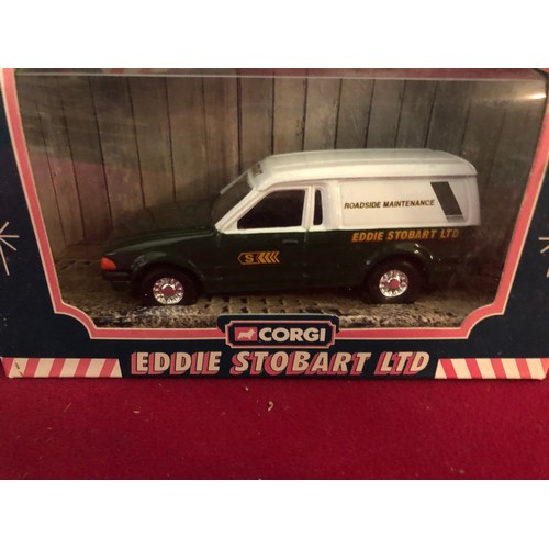16 - Selection of 3 Eddie Stobart models and a set of Eddie Stobart coasters. The models are 58304 Ford E... 