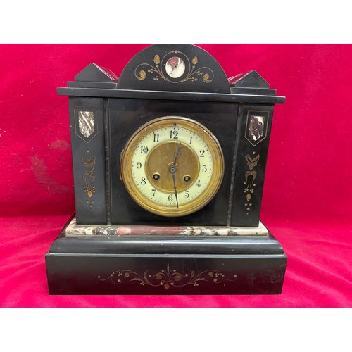 51 - Antique mantle clock no key