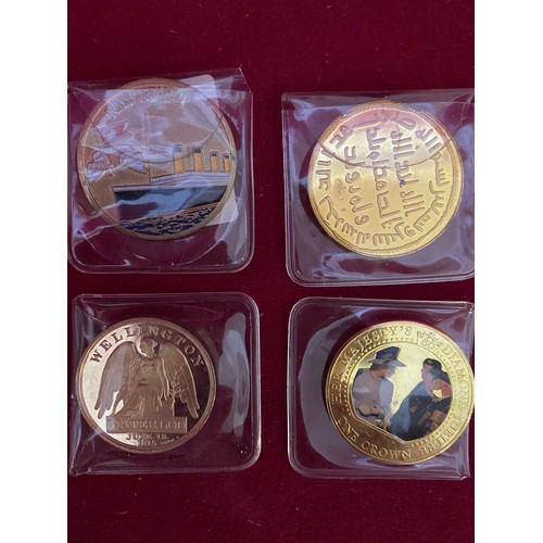 16 - 4 commemorative coins in capsules