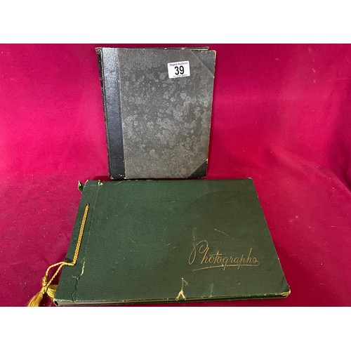 39 - 2 vintage photo albums