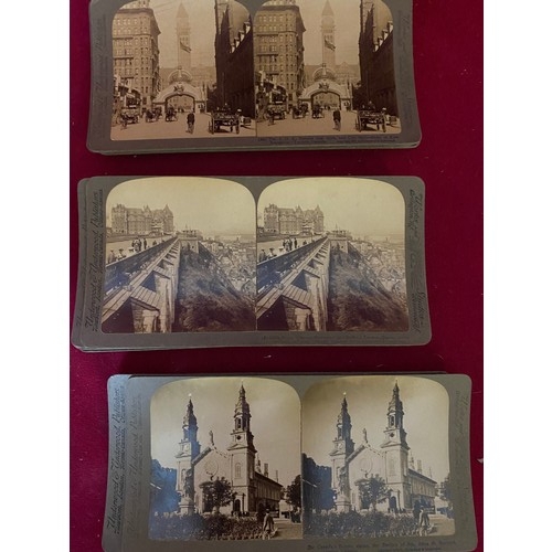 38 - Collection of stereo view photos