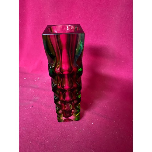 614 - 1970's Glass Vase by Oldrich Lipsky Czechoslovakia for Exbor