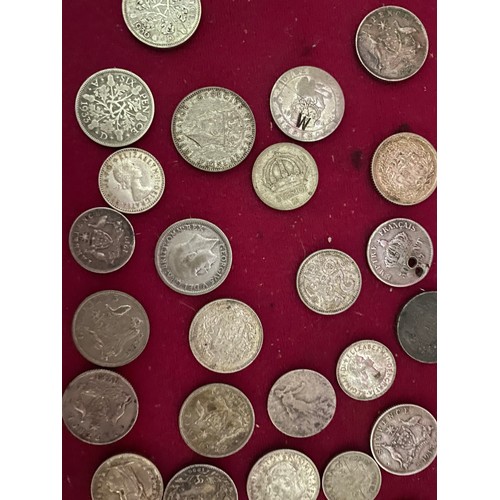 882 - 25 British and World Silver coins 1867 - 1950's (63 grams)