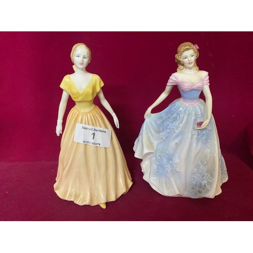 1 - Selection of Royal Doulton ladies,  'Becky' and 'Happy birthday 2004'