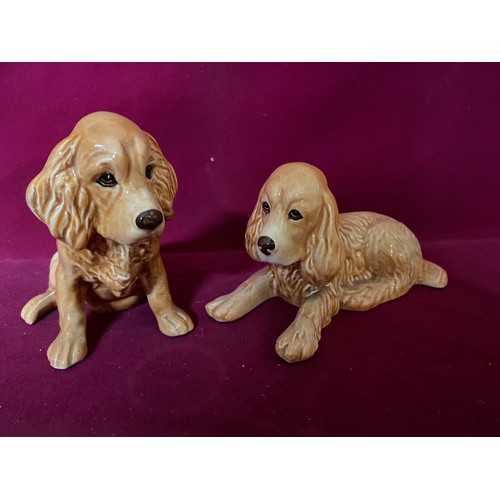 126 - Collection of 4 Sylvac spaniels