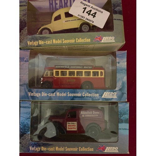 144 - Selection of 10 boxed Lledo 'Heartbeat' die cast models