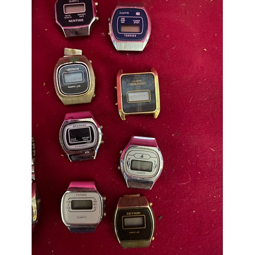 149 - 18 vintage 1980's ladies digital watches Beta, Zetron, Sekonda etc