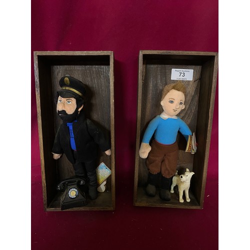 73 - Ty figures of TinTin and Captain Hook