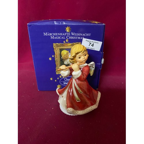 74 - Goebel Musical Christmas Angel figure