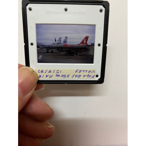 78 - Vintage 35mm slides of military aircraft approximately 200