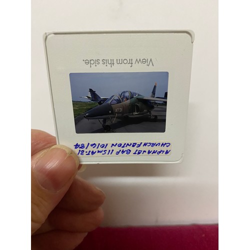 78 - Vintage 35mm slides of military aircraft approximately 200