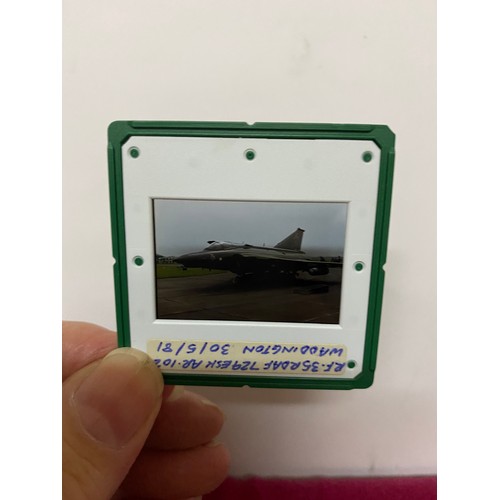 78 - Vintage 35mm slides of military aircraft approximately 200