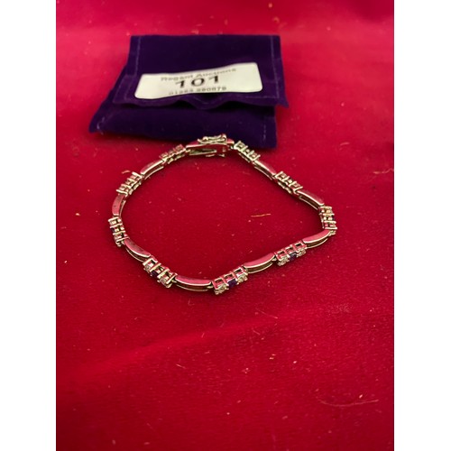 101 - Sterling silver bracelet