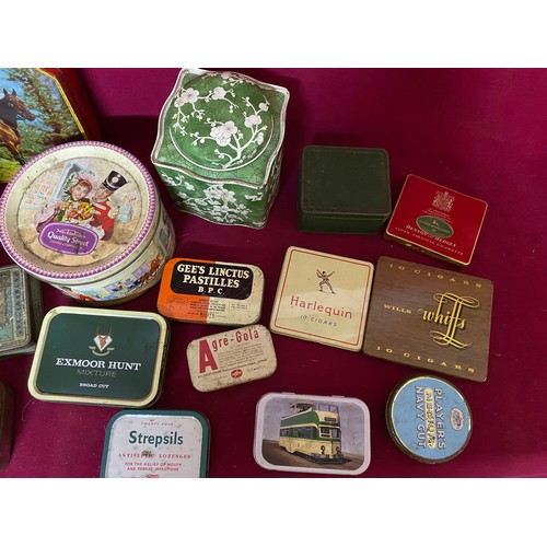 108 - Collection of old tins