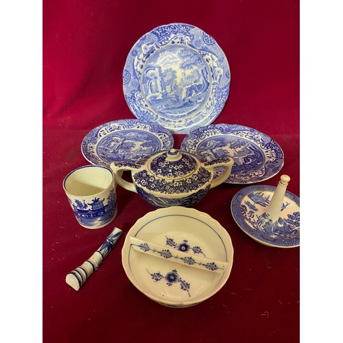 236 - Vintage Blue and White pottery including Arthur Wood, Royal Copenhagen, Burslem and others.