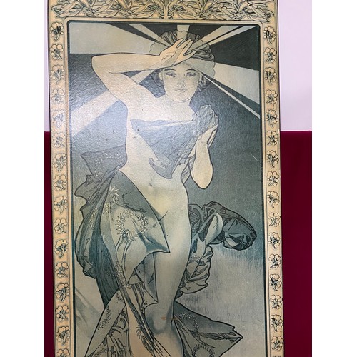 266 - Original Alphonse Mucha 'Etoile Du' 11/6317 with original label on the back.