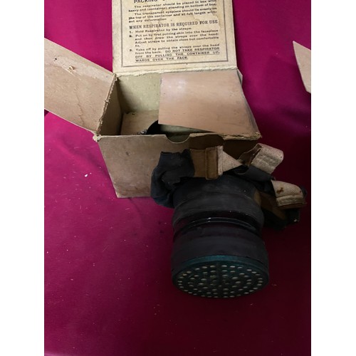 294 - 2 x WW2 respirators in original boxes