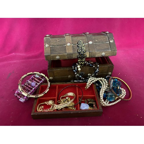 341 - Box of costume jewellery