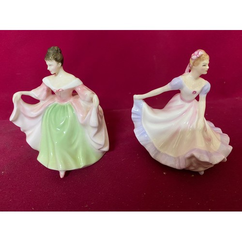 354 - 4 miniature Royal Doulton figures, 'Sara', 'Fragrance', 'Elaine' and 'Ninette'