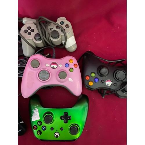 328 - Selection of 10 x Playstation and Xbox controllers