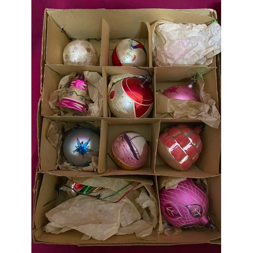 332 - 3 boxes of Christmas baubles