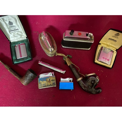 89 - Collection of lighters, pipes and other smoking equipment