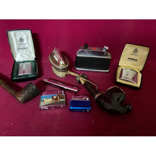 89 - Collection of lighters, pipes and other smoking equipment